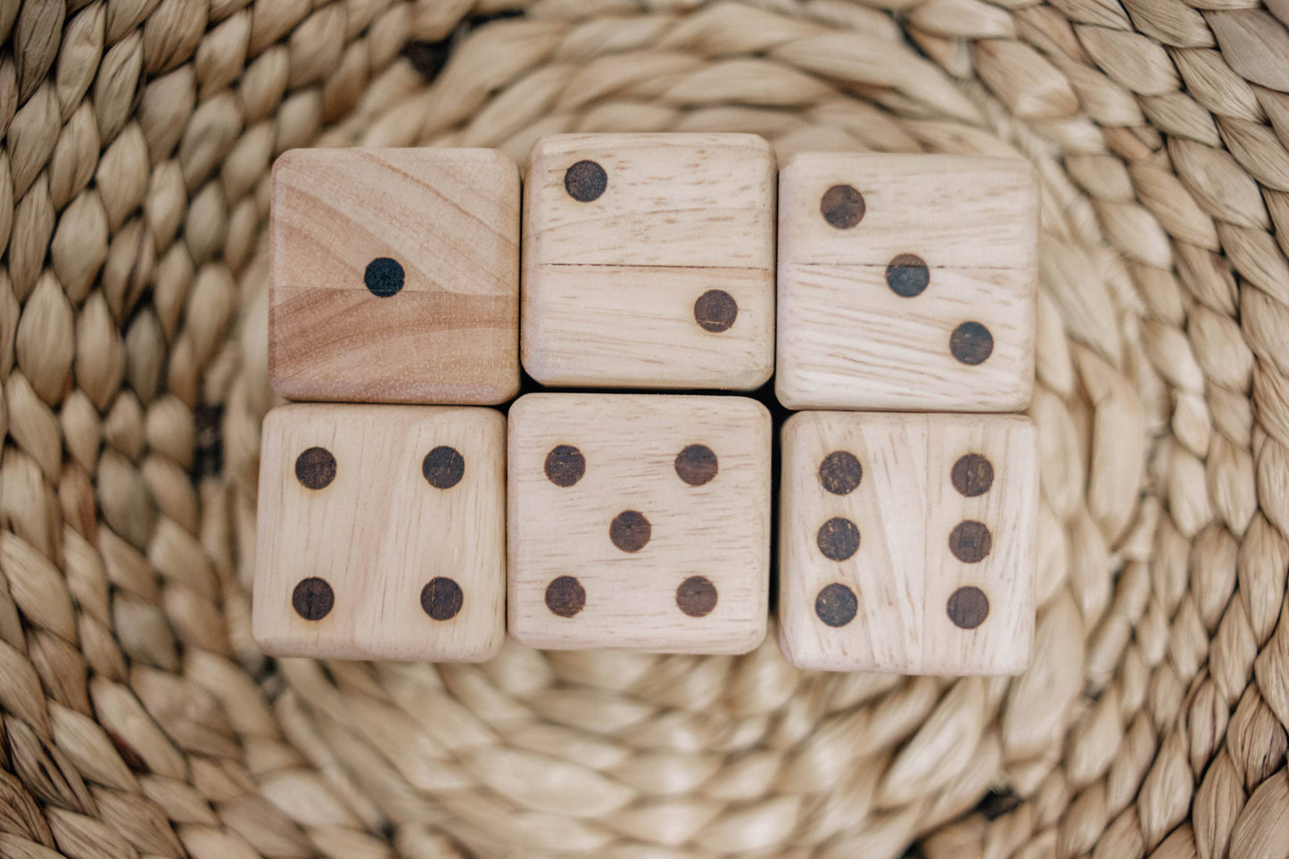 Wooden Dices - Set of 6