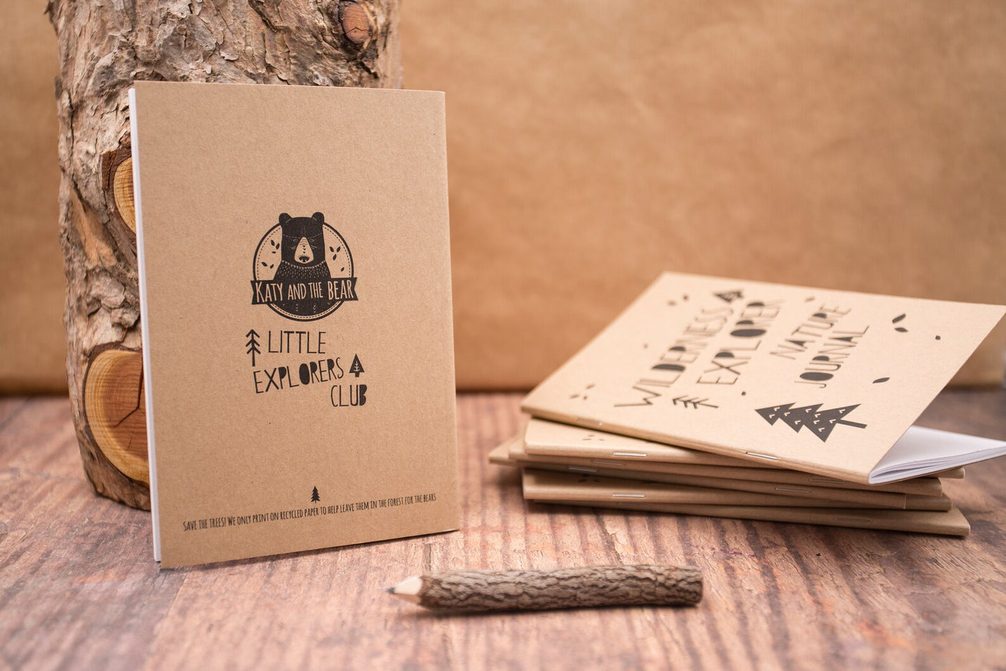 Children's Nature Journal and Natural Stick Pencil Set