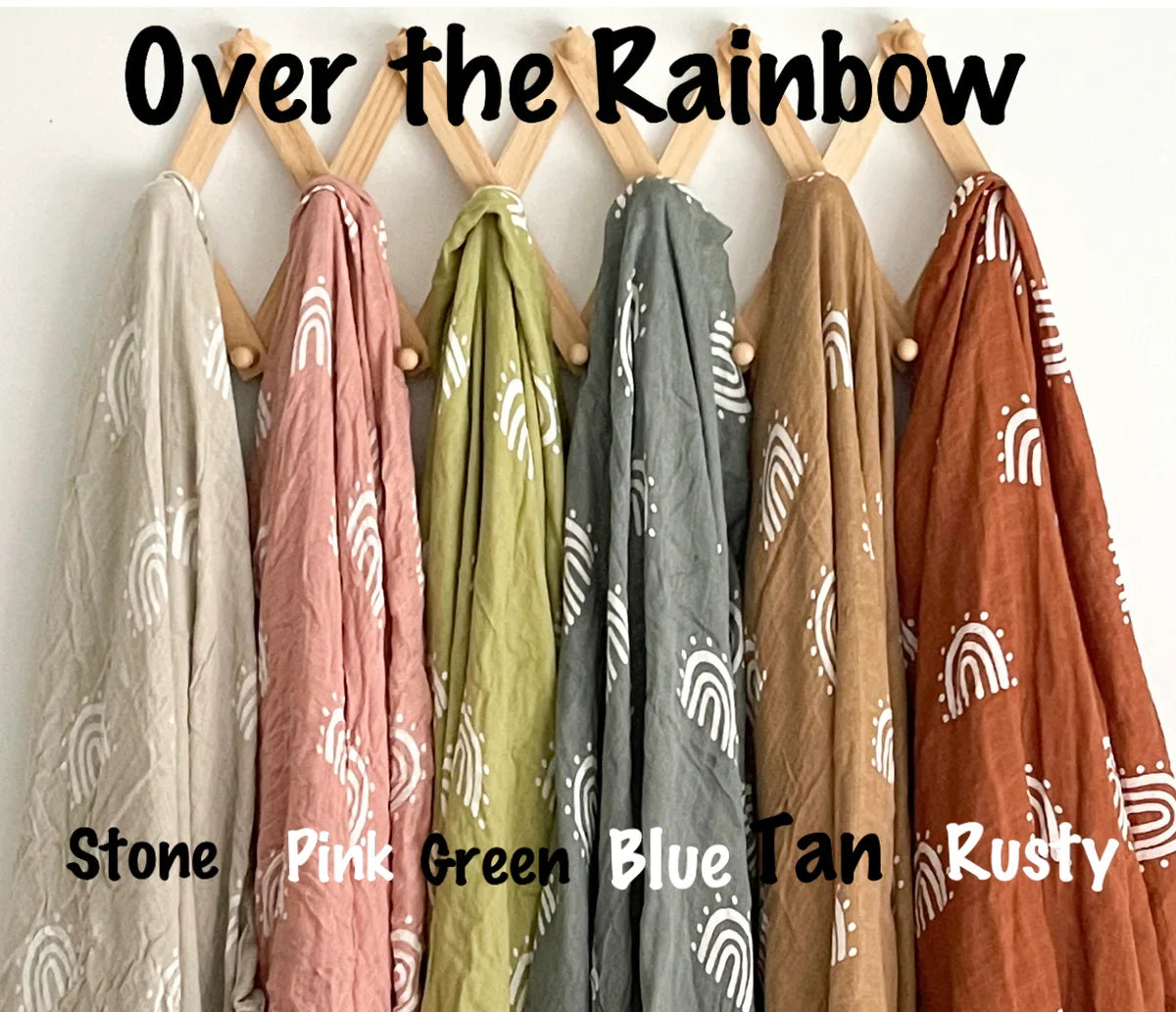 Over The Rainbow Muslin Swaddle