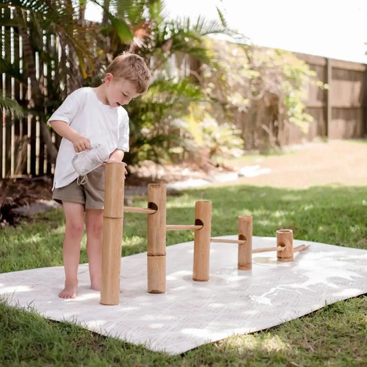 Bamboo Roll A Ball Track