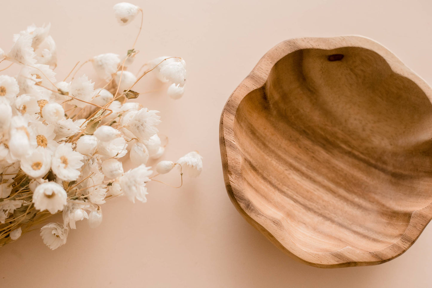 Flower Wooden Bowls