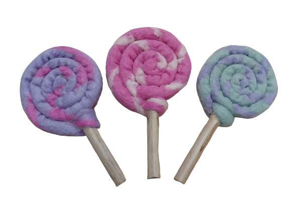 Felt lollipop
