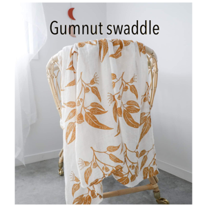 Gumnut Muslin Swaddle - Little Willow Rabbit
