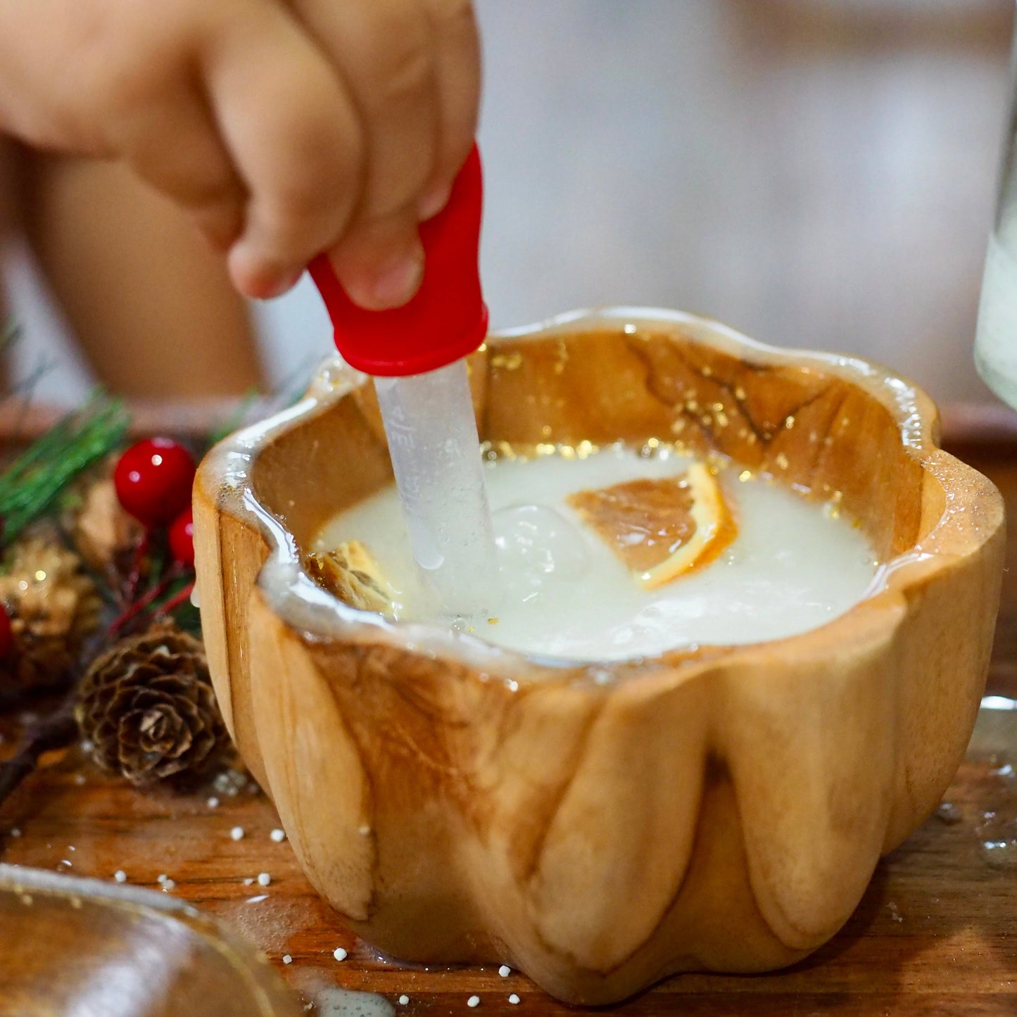 Bowl filled with Barefoot Potions Citrus Rocks Fizz 
