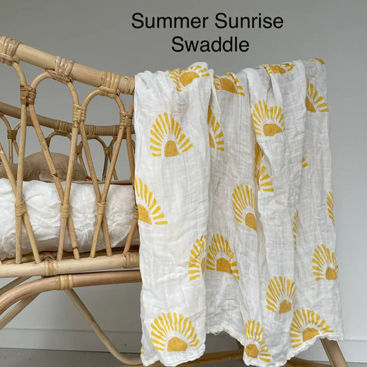 Summer Sunrise Swaddle - Little Willow Rabbit