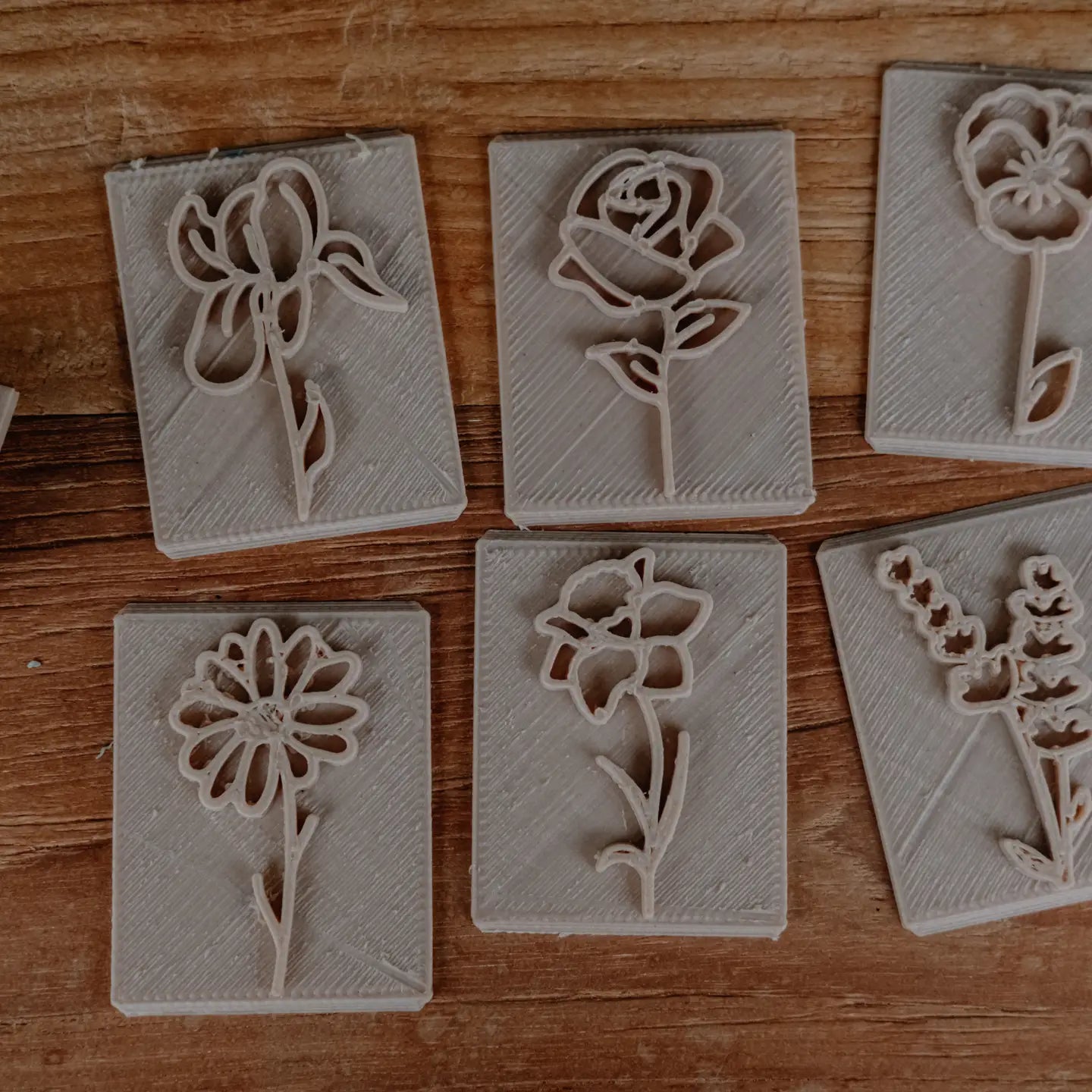 Flower Eco Stamp Set (No Handle)
