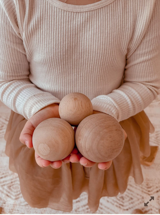 Large Sized Wooden Balls set