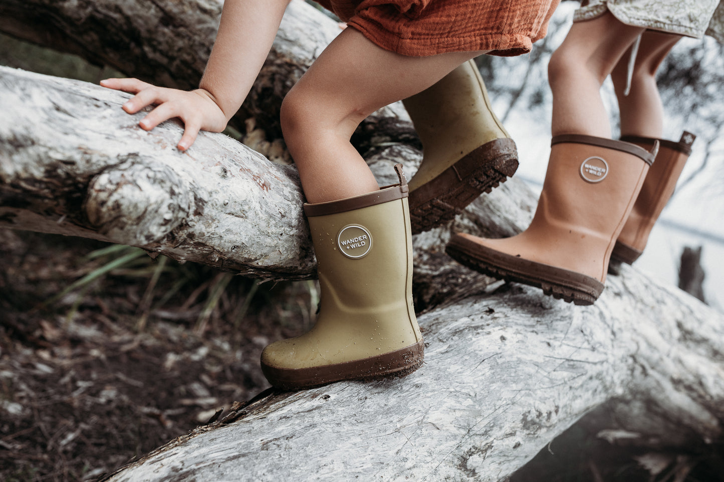 Natural Rubber Gumboots - Forest