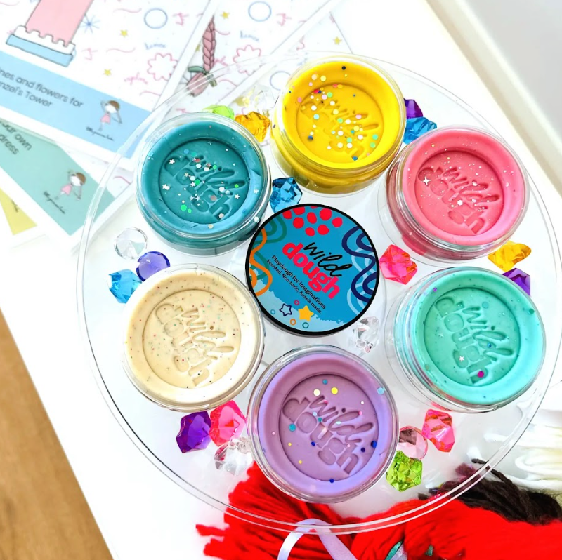 Wild Playdough - Princess Pink Glitter - Tutti Fruitti Scented