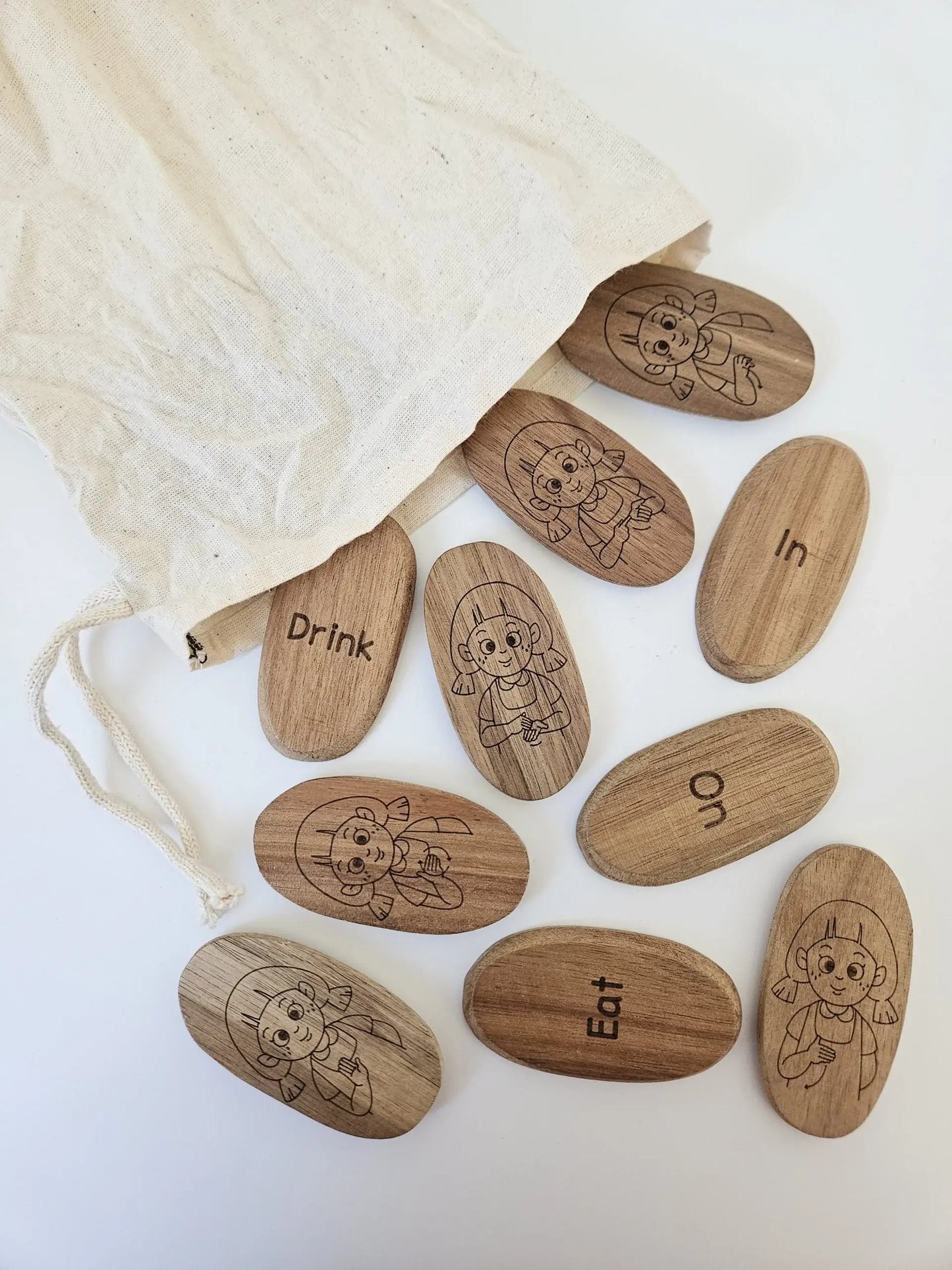 Sign Language Basic Words - set of 12