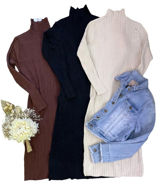 Chloe - Ribbed Knit Dress