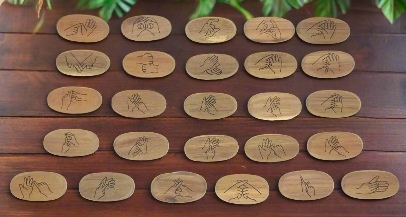 Sign Language Stones - set of 26